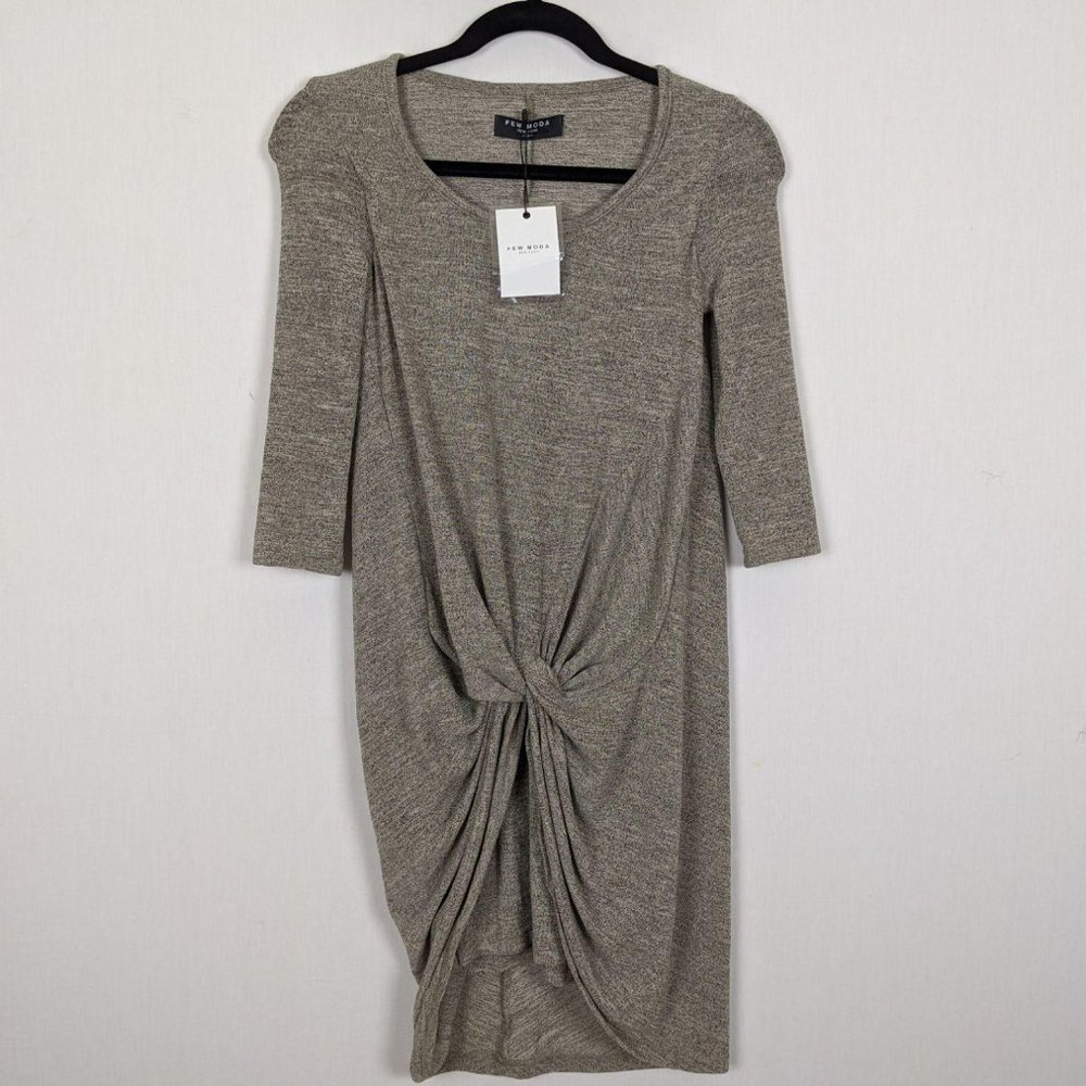 FEW‎ MODA New York comfortable gray twist shirt dre